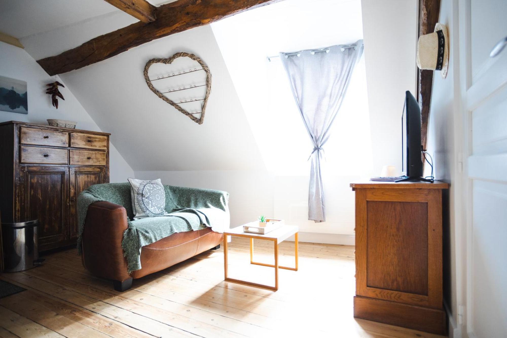 La Villa Au Petit Bonheur Honfleur Oda fotoğraf